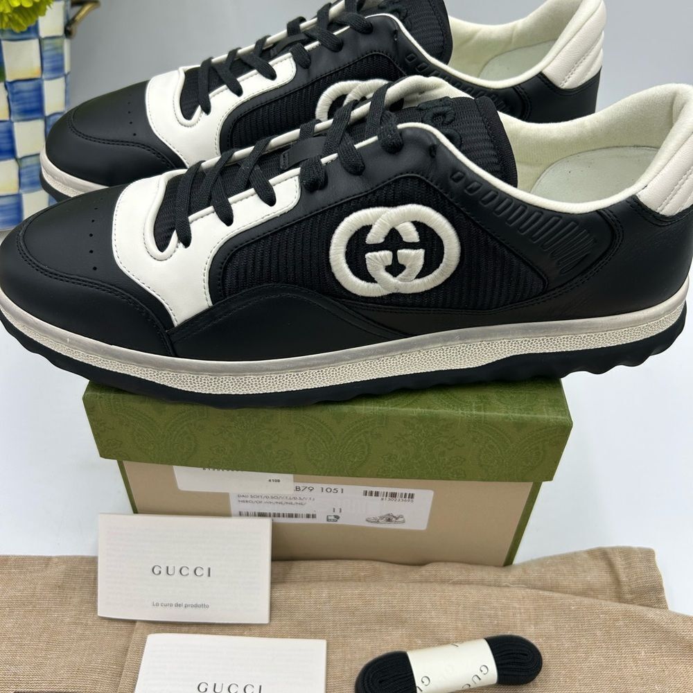 Men's Gucci Mac 80 low top sneakers size 11 made in Italy - Picture 5 of 13